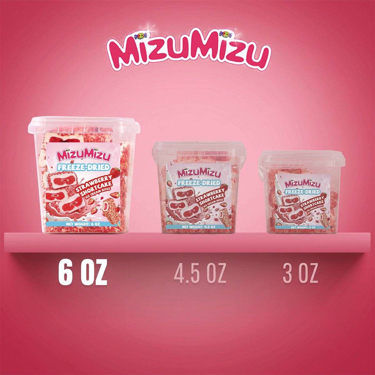 Freeze-Dried Strawberry Shortcake Bites