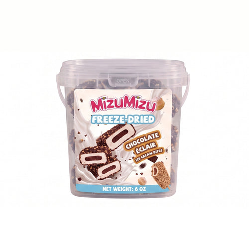 Freeze-Dried Chocolate Éclair Vanilla Ice Cream Bites