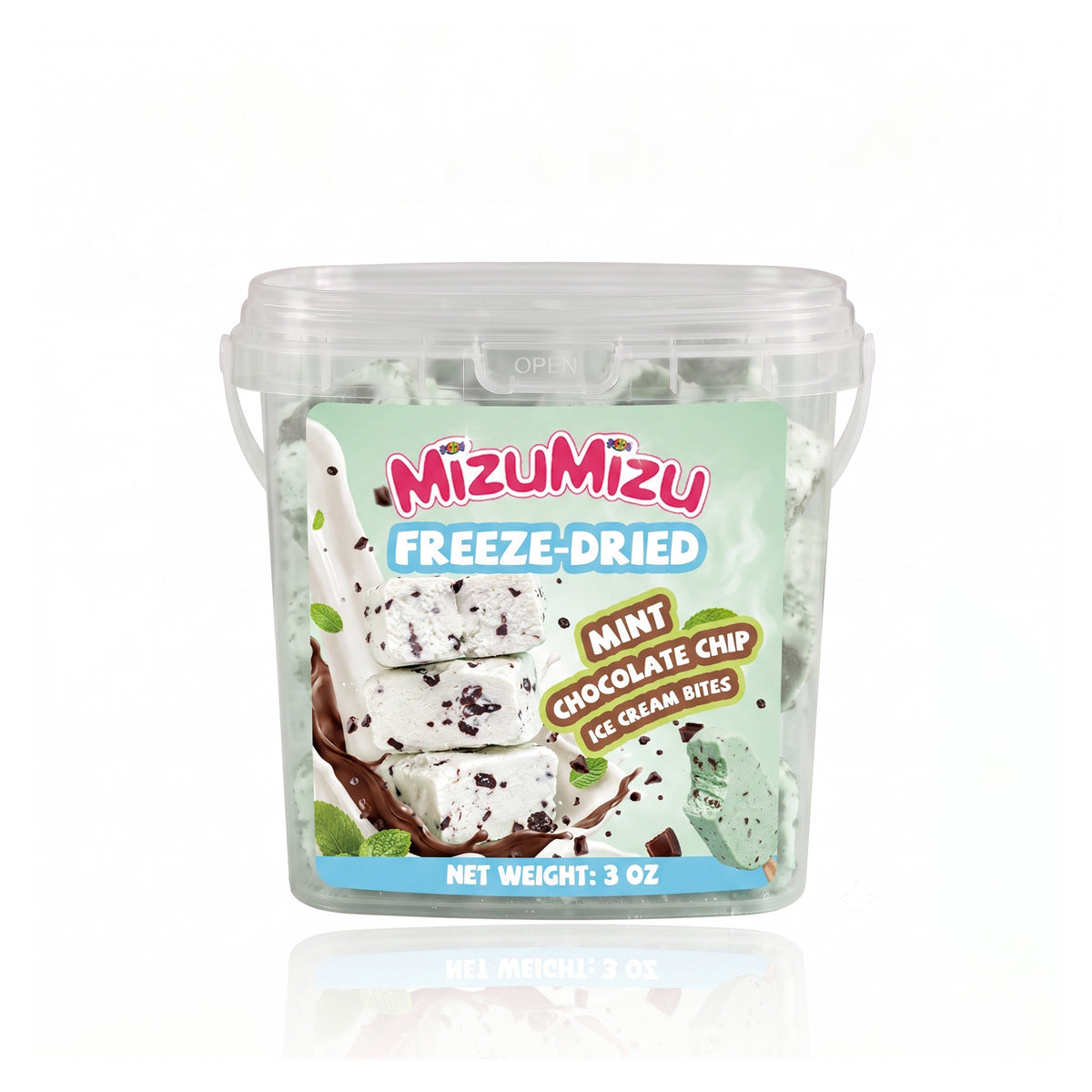 Freeze-Dried Mint Chocolate Chip Ice Cream Bites