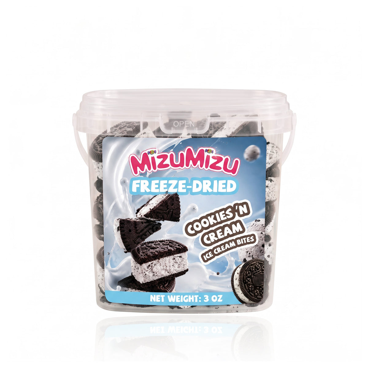 Freeze-Dried Mini Cookies 'N Cream Ice Cream Sandwich Bites