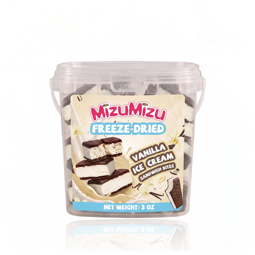 Freeze-Dried Vanilla Ice Cream Sandwich Bites