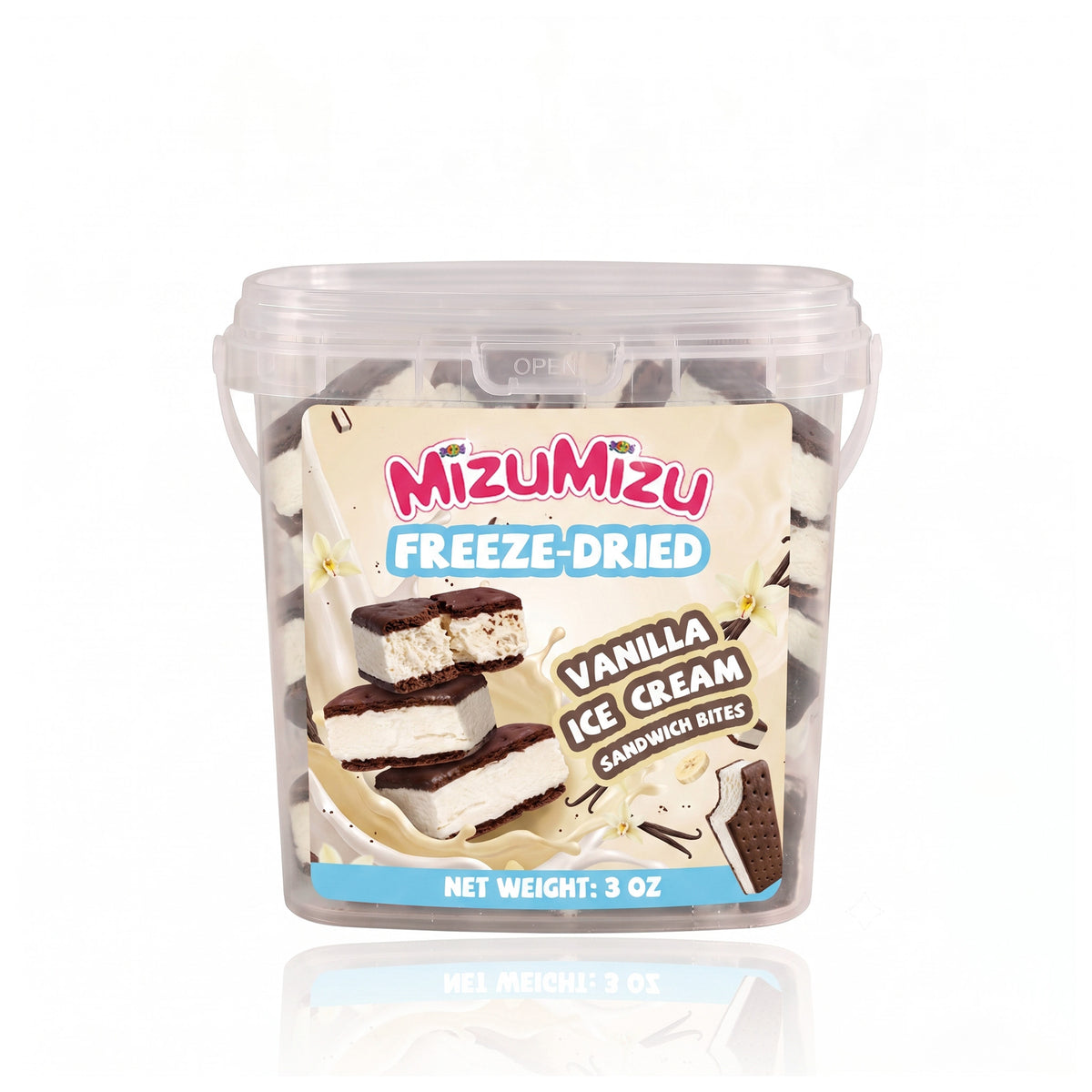 Freeze-Dried Vanilla Ice Cream Sandwich Bites