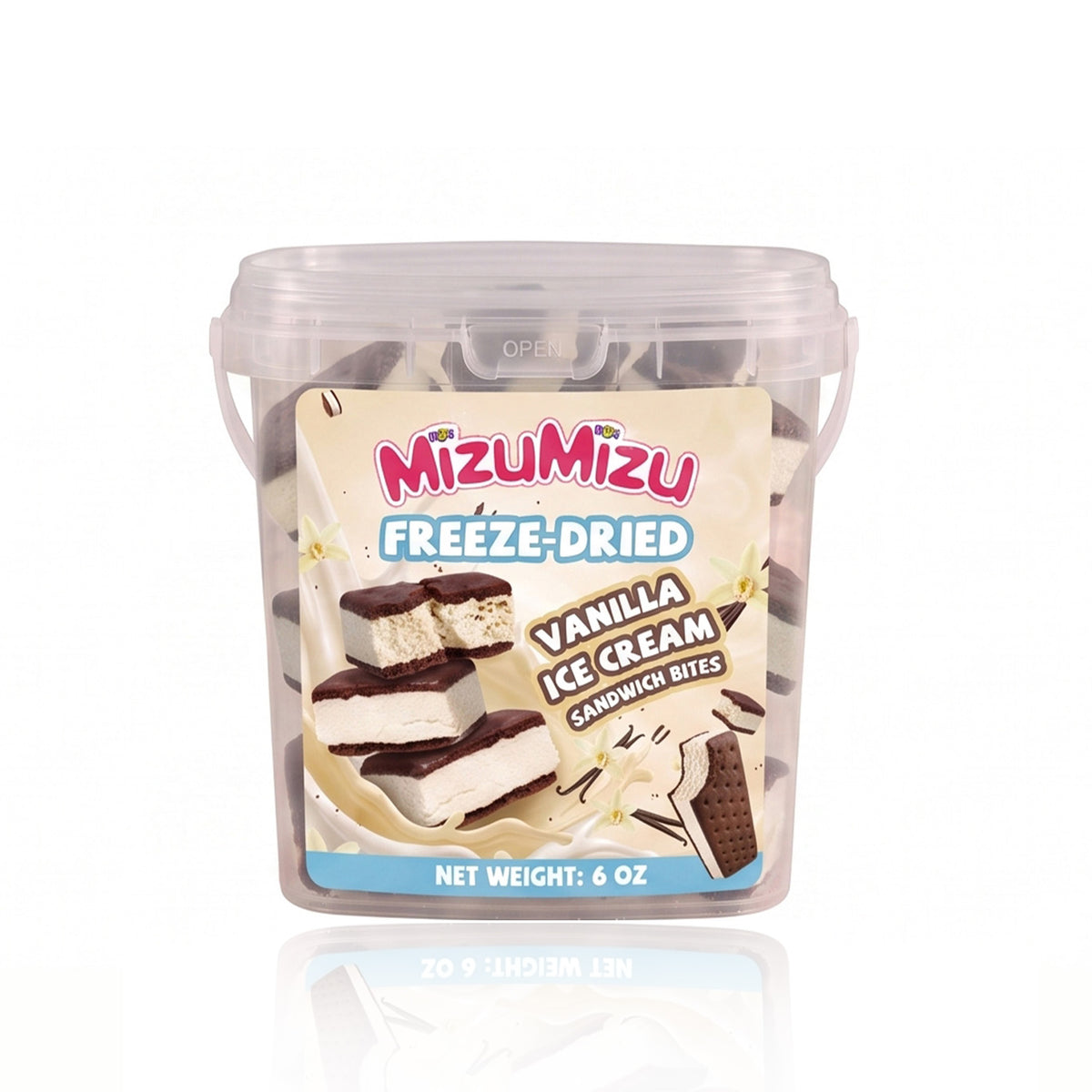 Freeze-Dried Vanilla Ice Cream Sandwich Bites