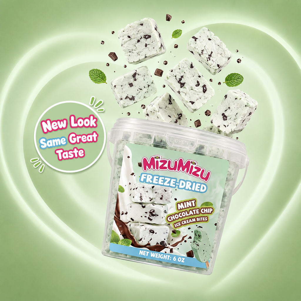 Freeze-Dried Mint Chocolate Chip Ice Cream Bites