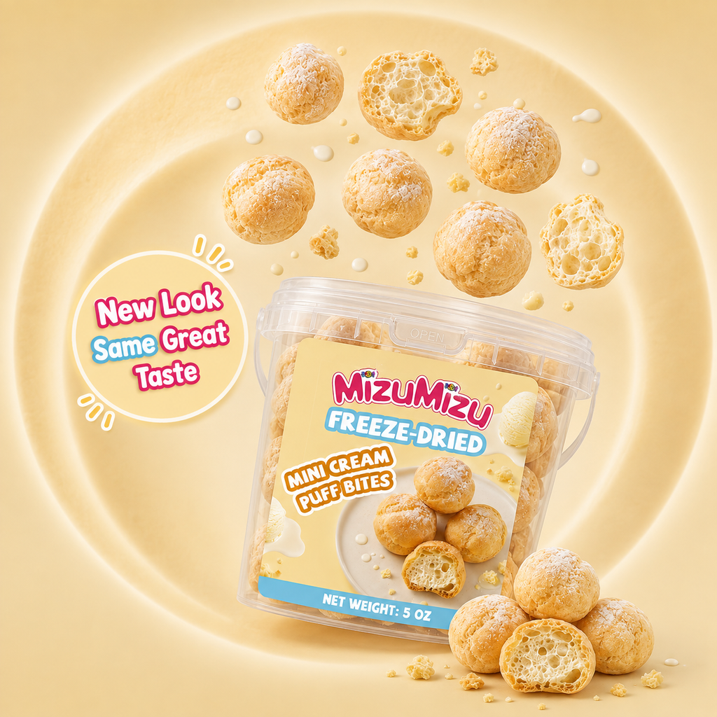 Freeze-Dried Mini Cream Puff Bites